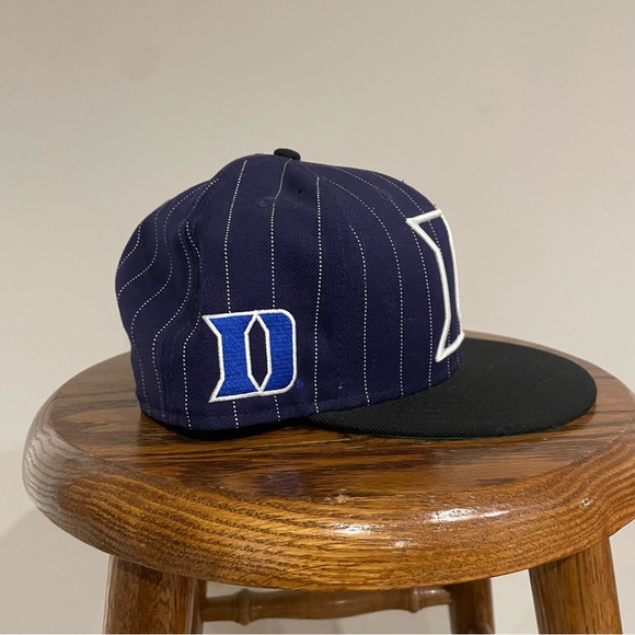 New Era Duke Blue Devils Striped 9Fifty Hat “Blue / Black” - Picture 4 of 6